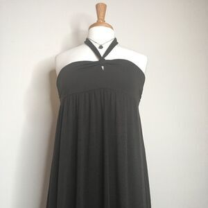 The Limited Tie Neck Knit Maxi Dress